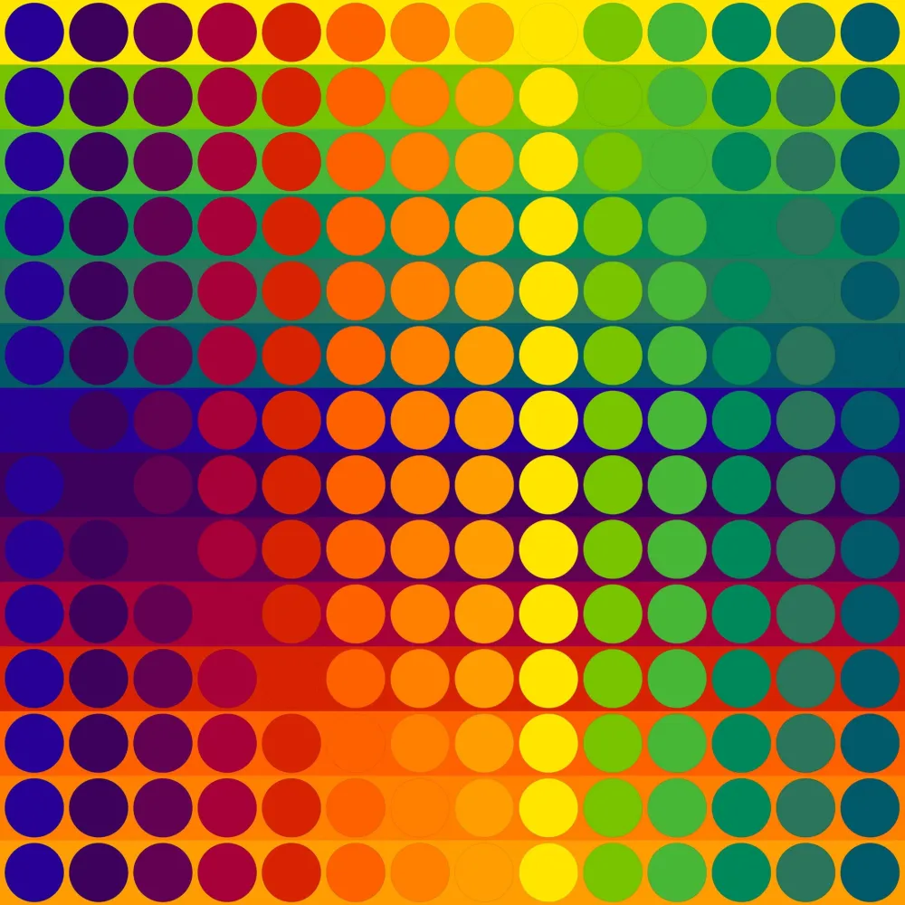 リノリウム彫版 Le Parc - Color Secuencia 4