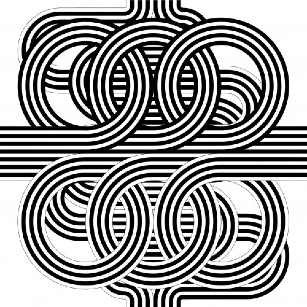 リトグラフ Le Parc - Larga marcha, 4 bifurcaciones, 11