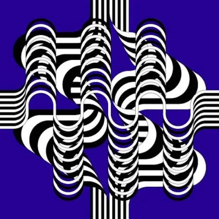 リトグラフ Le Parc - Larga marcha, 4 bifurcaciones  