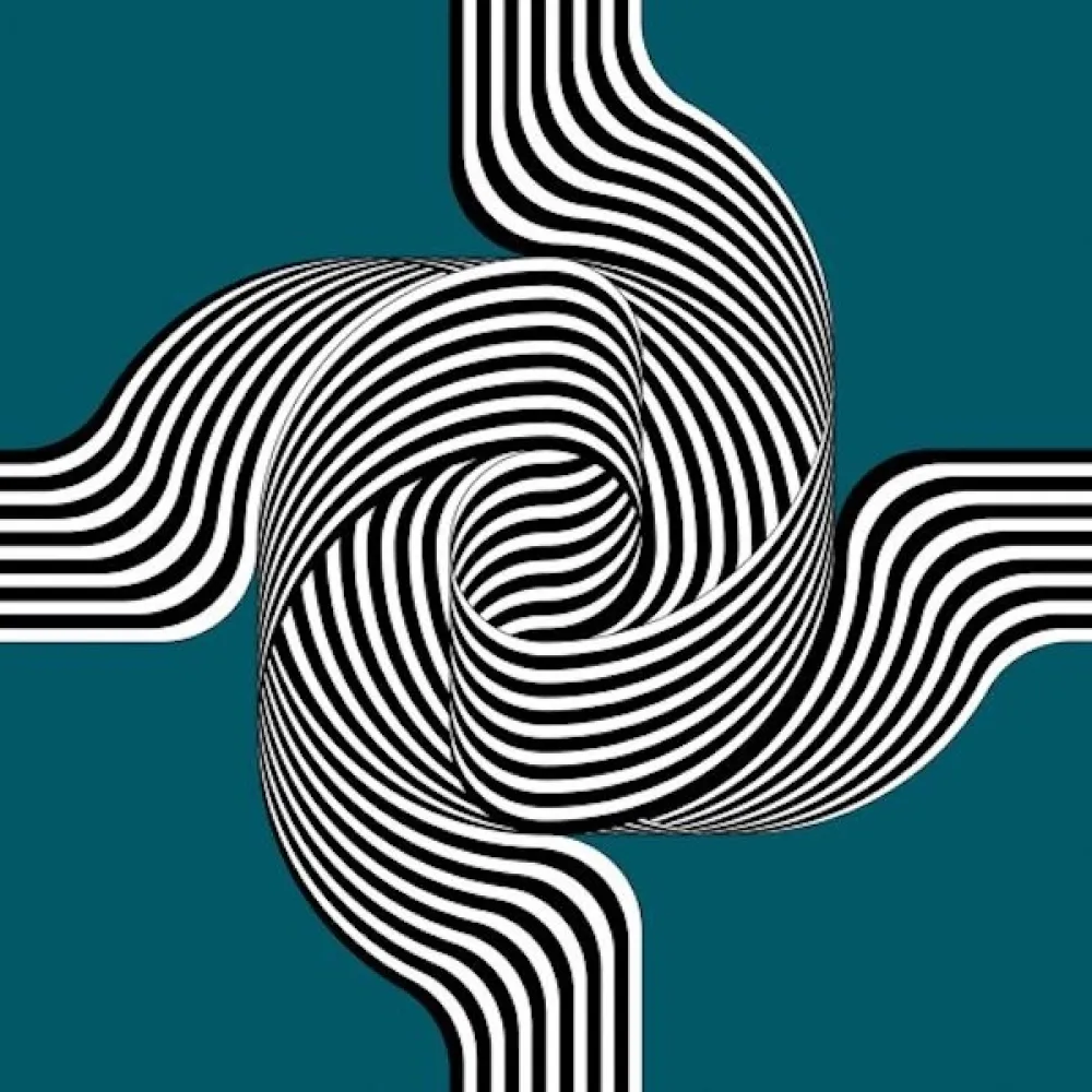 リトグラフ Le Parc - Larga marcha, 4 bifurcaciones  