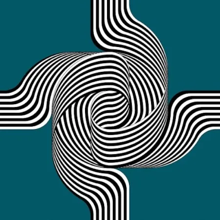 リトグラフ Le Parc - Larga marcha, 4 bifurcaciones  