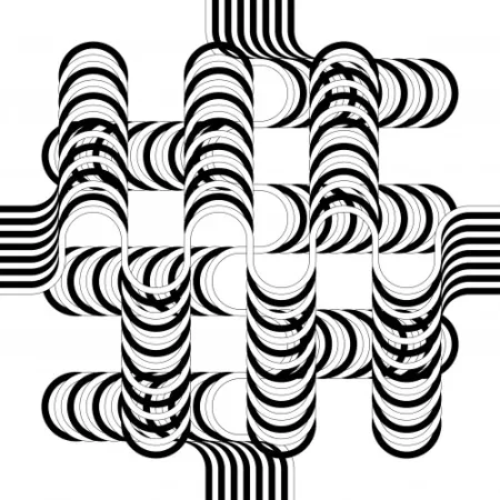 リトグラフ Le Parc - Larga marcha, 4 bifurcaciones, 12