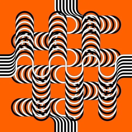 リトグラフ Le Parc - Larga marcha, 4 bifurcaciones, 12