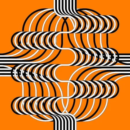 リトグラフ Le Parc - Larga marcha, 4 bifurcaciones, 13