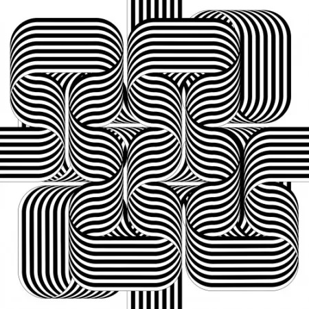 リトグラフ Le Parc - Larga marcha, 4 bifurcaciones, 2