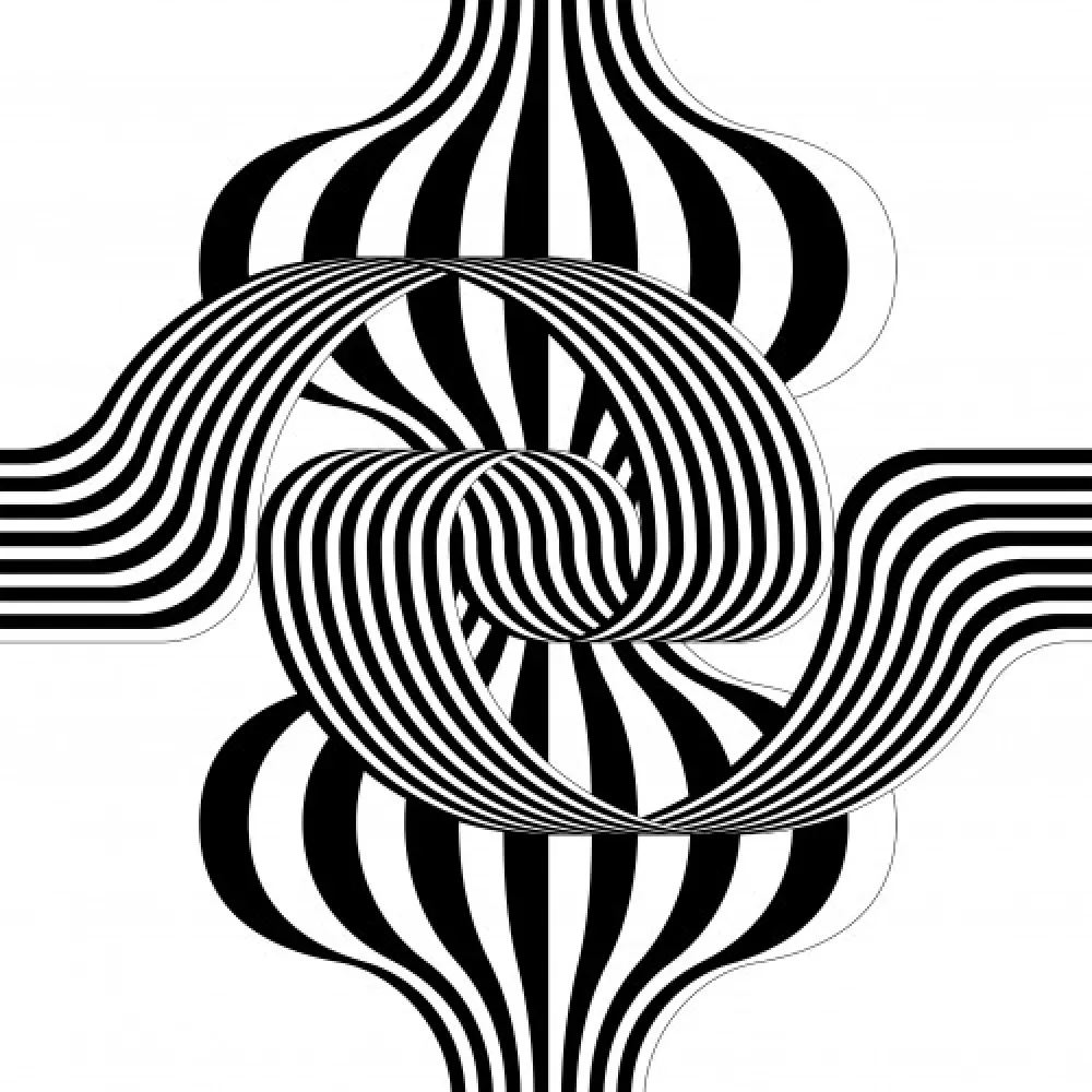 リトグラフ Le Parc - Larga marcha, 4 bifurcaciones, 5