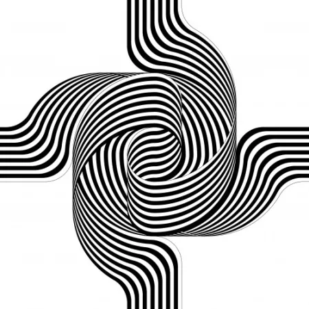 リトグラフ Le Parc - Larga marcha, 4 bifurcaciones, 6