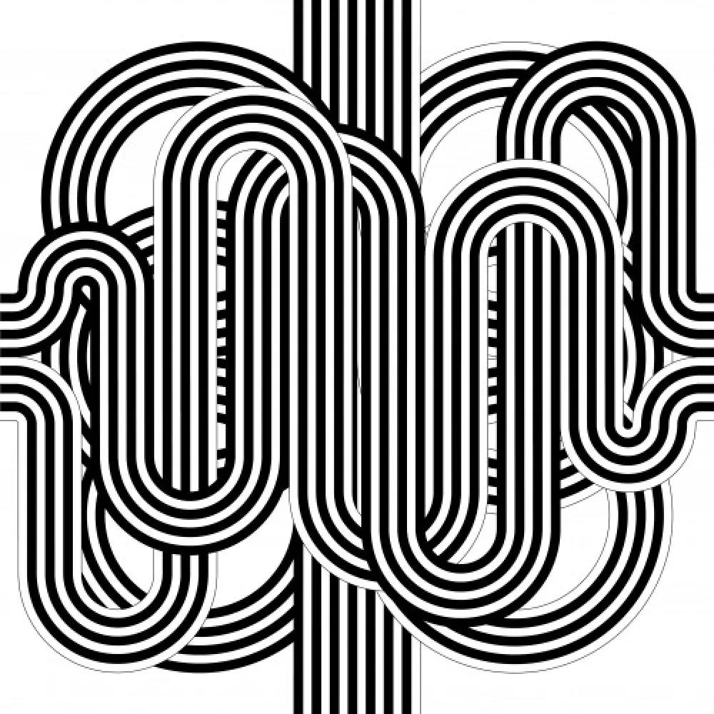 リトグラフ Le Parc - Larga marcha, 4 bifurcaciones, 8