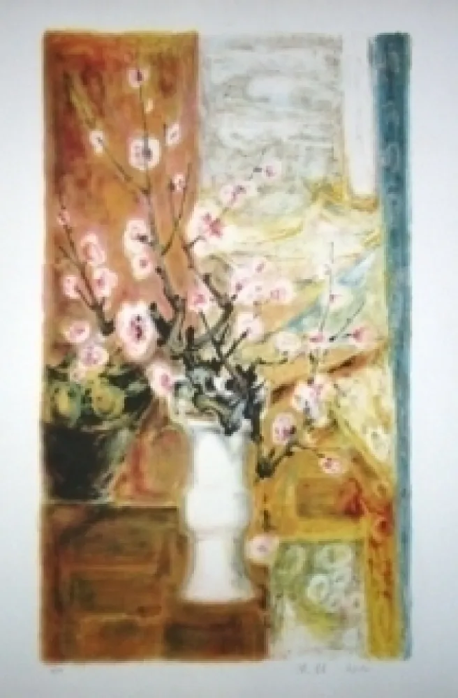 リトグラフ Lê Phô - Fleur de Pommier