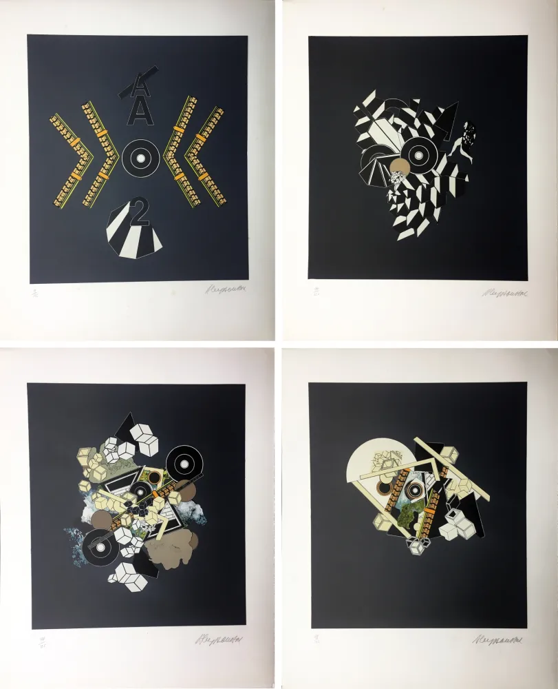 リトグラフ Le Yaouanc - ALBUM 1101 : 10 LITHOGRAPHIES ORIGINALES SIGNÉES (1970).