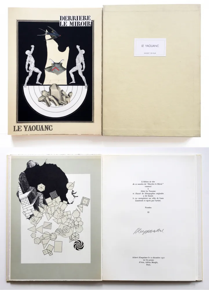 挿絵入り本 Le Yaouanc - DERRIÈRE LE MIROIR N° 189. Décembre 1970. TIRAGE DE LUXE SIGNÉ.