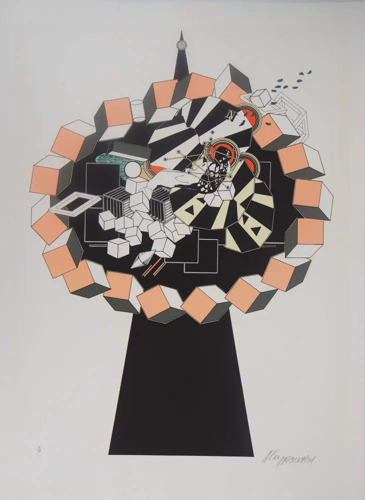 リトグラフ Le Yaouanc - Korkozégone