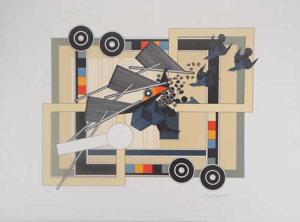 リトグラフ Le Yaouanc - Tandem