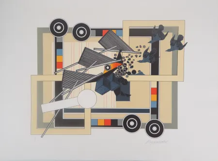 リトグラフ Le Yaouanc - Tandem