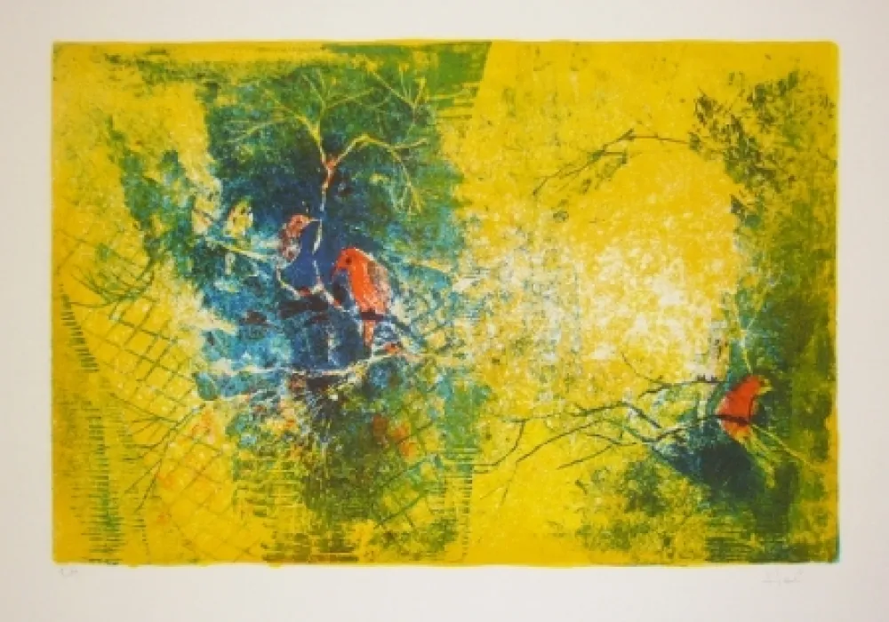 リトグラフ Lebadang - Volière