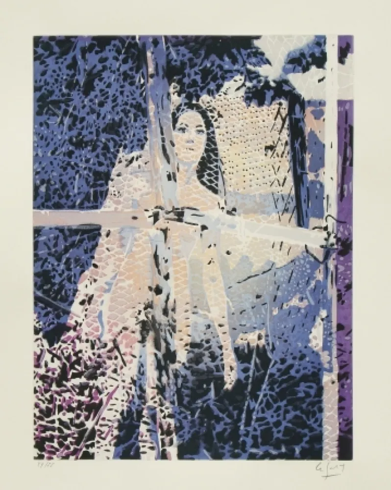 エッチングと　アクチアント Leboul'ch - Jeune fille au grillage