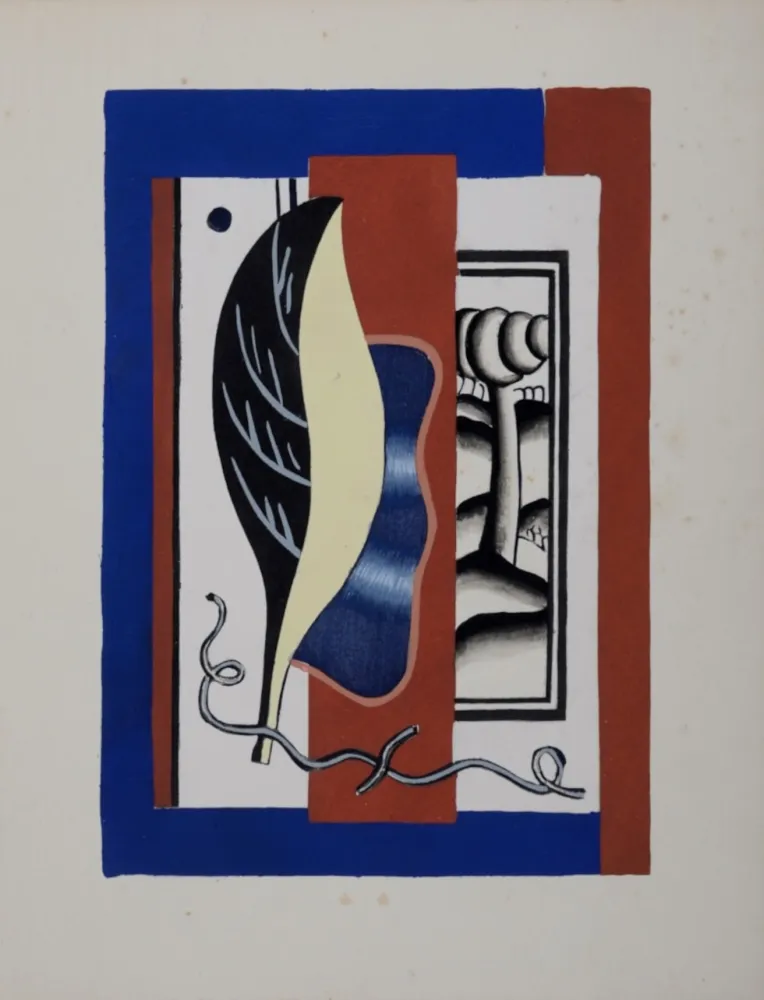 ステンシル Léger (After) - La Feuille jaune