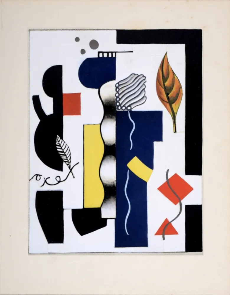 ステンシル Léger (After) - Objets dans l'espace