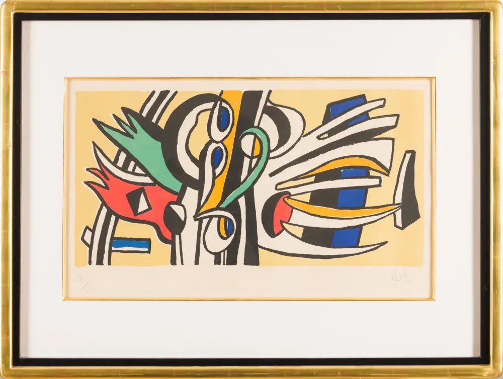 リトグラフ Leger - Fernand Léger (1881–1955) - Composition murale - Lithograph on paper - 1951