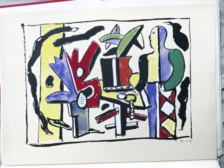 ステンシル Leger - Fernand Léger, L'Artiste dans le Studio pochoir