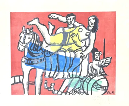 リトグラフ Leger - Fernand Léger(1881–1955) - The parade - Lithograph on paper - 1953