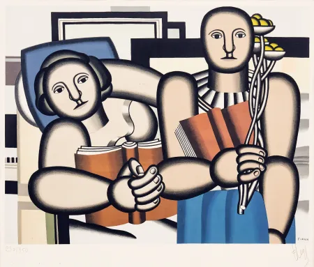 リトグラフ Leger -  La Lecture (The Reader)