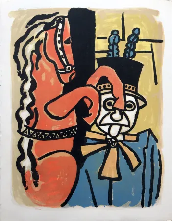 リトグラフ Leger - LA PARADE EQUESTRE I (CIRQUE. 1950)