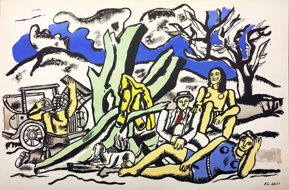 リトグラフ Leger - LA PARTIE DE CAMPAGNE (1951-1953)