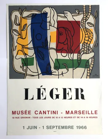 掲示 Leger - Musée Cantini / Marseille