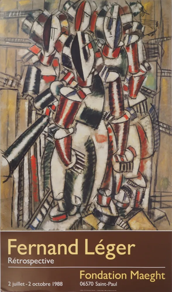 挿絵入り本 Leger - Personnages cubistes au balcon