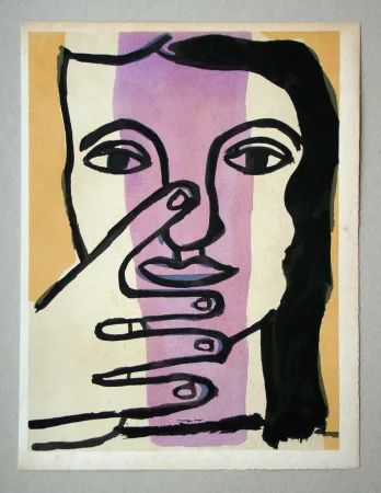 ステンシル Leger - Tête de femme