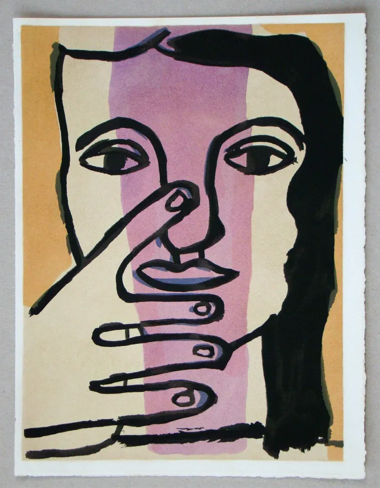 ステンシル Leger - Tête de femme