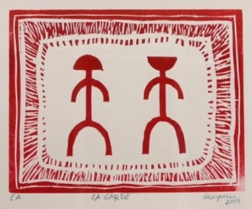 木版 Leherpeur - La Garde