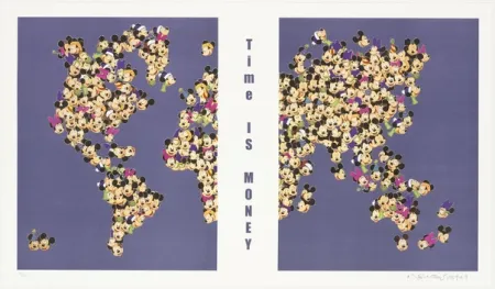 リトグラフ Leirner - Time is money