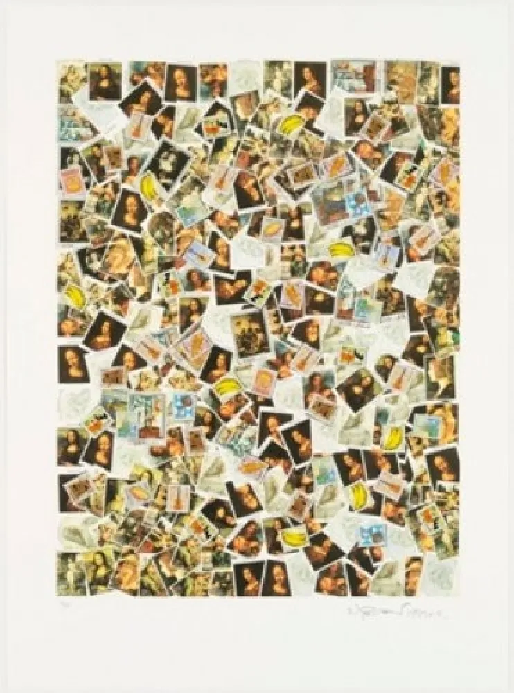 リトグラフ Leirner - Uma carta nao recebida