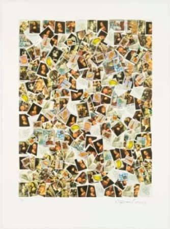 リトグラフ Leirner - Uma carta nao recebida