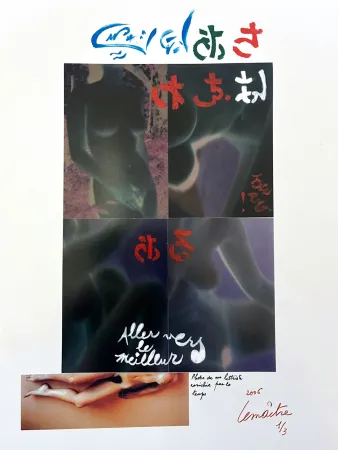 写真 Lemaitre  - Photo de nu lettriste enrichie par le temps