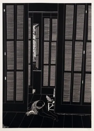 リトグラフ Leng - Full moon