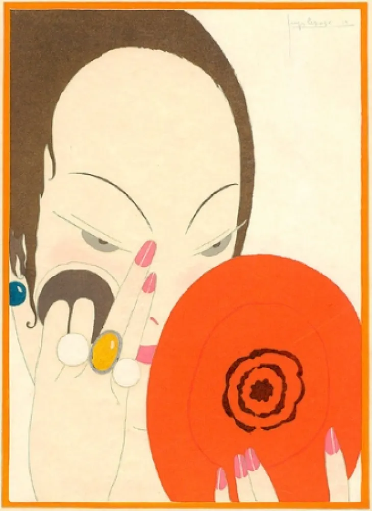 ステンシル Lepape - Le miroir rouge / The Red Mirror