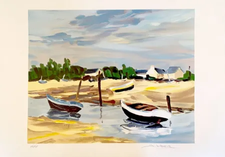 リトグラフ Levasseur - Barques