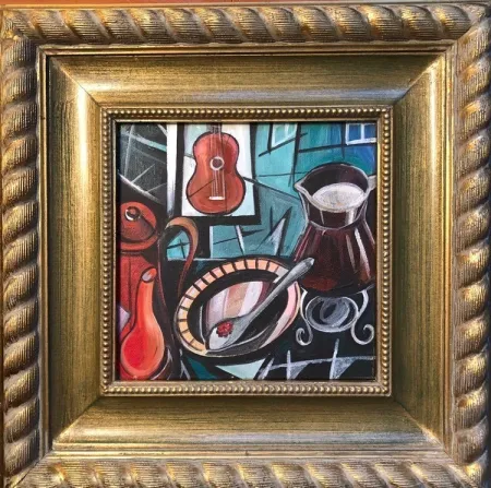 技術的なありません Levin - Guitar Dream (ORIGINAL PAINTING APPEARING IN LIN-MANUEL MIRANDA'S 