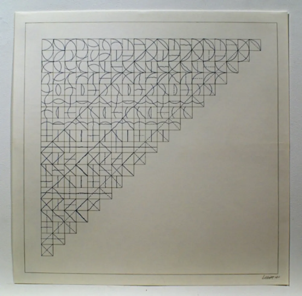 彫版 Lewitt - Arcs and Lines