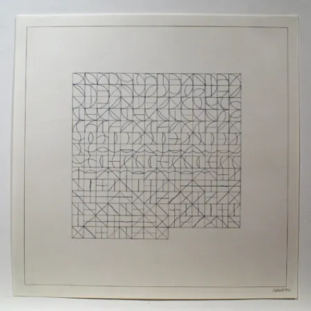 彫版 Lewitt - Arcs and Lines