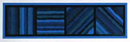 技術的なありません Lewitt - Bands Not Straight in Four Directions (blue)