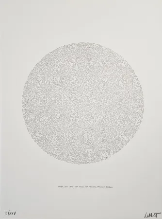 リトグラフ Lewitt - Lines, not long, not heavy, not touching, drawn at random