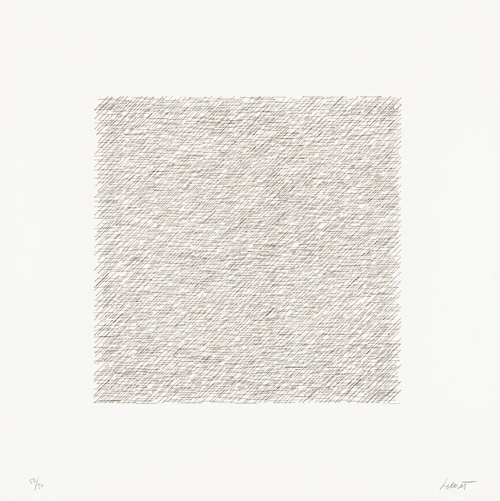 リトグラフ Lewitt - Lines of One Inch in Four Directions and All Combinations 03 (70122)