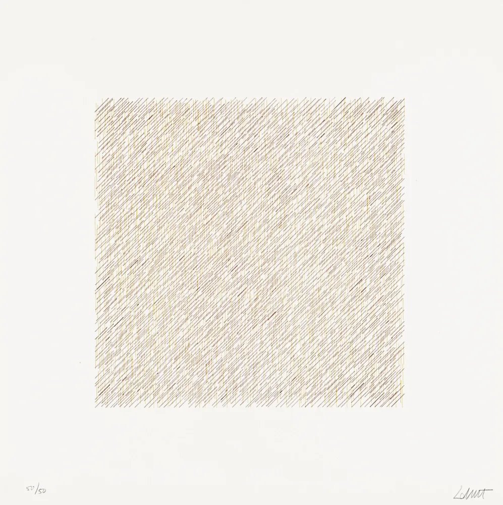リトグラフ Lewitt - Lines of One Inch in Four Directions and All Combinations 06 (70120)