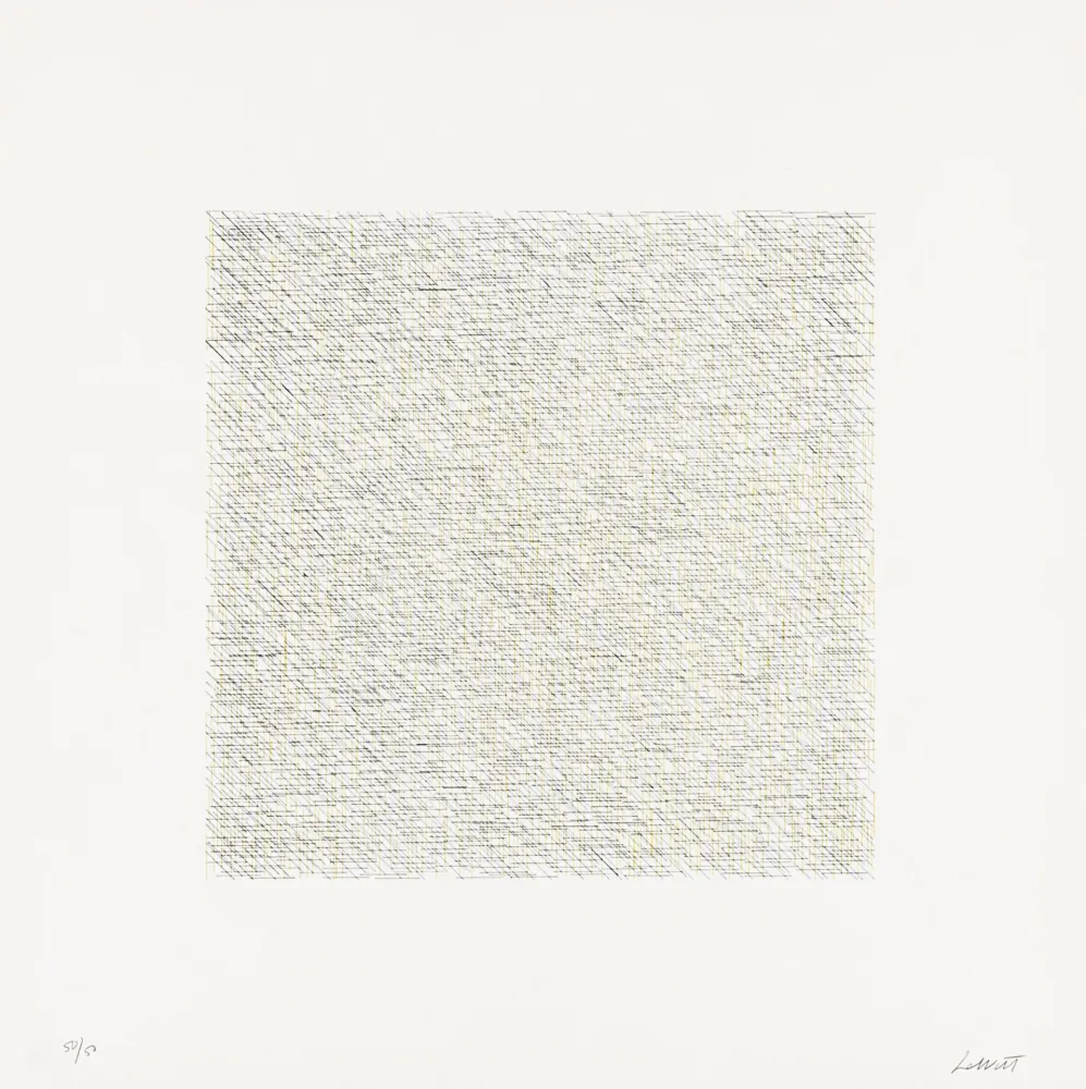 リトグラフ Lewitt - Lines of One Inch in Four Directions and All Combinations 14 (70126)