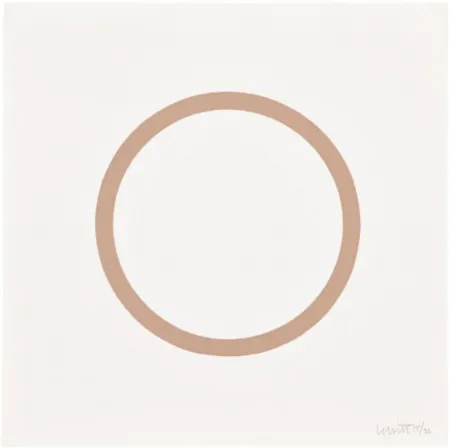 シルクスクリーン Lewitt - Plate 1 (from Five Geometric Figures in Five Colors)