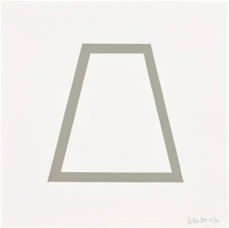 シルクスクリーン Lewitt - Plate 18 (from Five Geometric Figures in Five Colors)